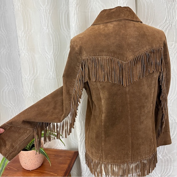 Vintage Winlit Suede Fringe Jacket - Picture 5 of 5